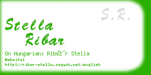 stella ribar business card
